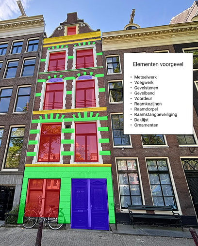 MJOP voorgevel grachtenpand